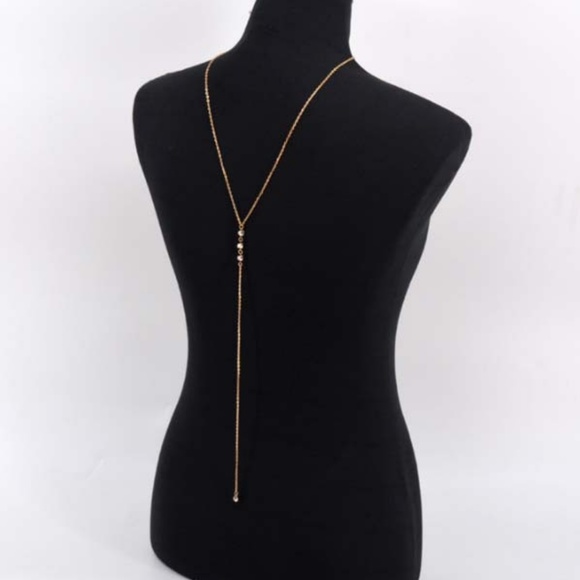 Sexy Cubic Zirconia Backdrop Necklace Prom/Wedding - Picture 3 of 6